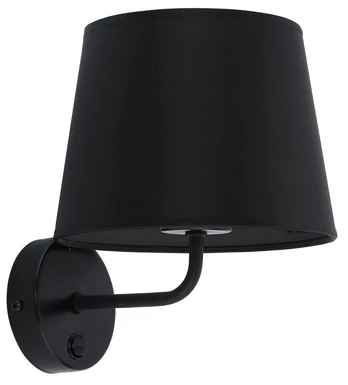 Sieninis šviestuvas TK LIGHTING MAJA BLACK, 1 x E27, max 15W