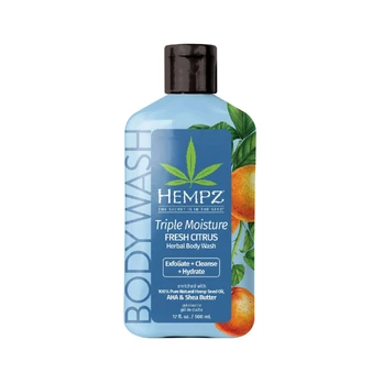 Hempz Triple Moisture Fresh Citrus Herbal kūno prausiklis, 500 ml