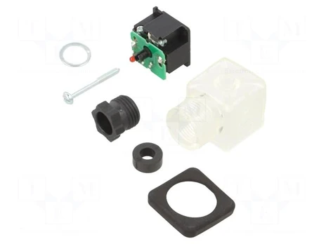 Accessories: plug for coil | IP65 | natural (transparent) | 230V