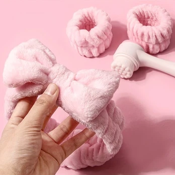 3D Dvipusis Silikoninis Veido Valymo Šepetėlis, Rožinė