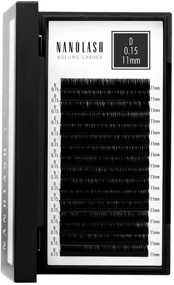 Nanolash VOLUME LASHES false eyelashes 0.15 D #11 mm 1 u