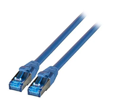 EFB RJ45 Patchkabel S/FTP,Cat.6A,Cat7 TPE superflex,5m,blau