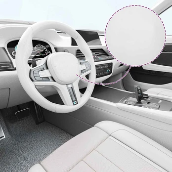 4D Automobilio plėvelės, 2vnt., baltos, 100x150cm