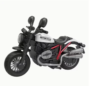 Žaislinis motociklas, white