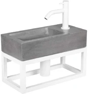 Praustuvo komplektas DIFFERENZ Juti Concrete 38,5 cm kaina
