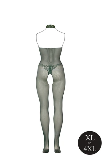 Shots Fishnet and Lace Bodystocking - Queen Size