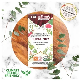 Augaliniai plaukų dažai Burgundy, Cultivator's, 100g