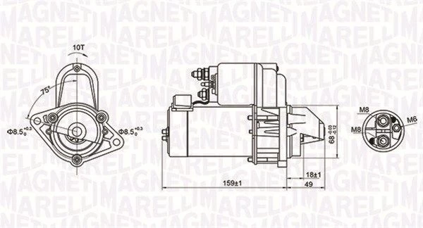 Starteris MAGNETI MARELLI 063721257010