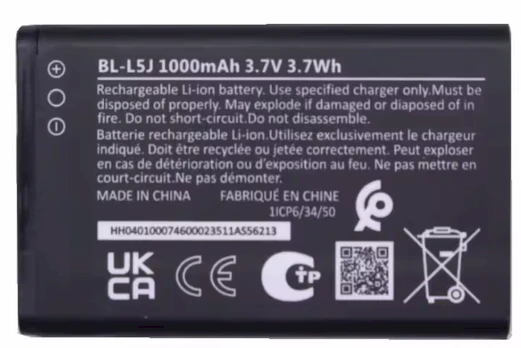 Nokia BL-L5J Li-Ion Battery 1000mAh (OEM)