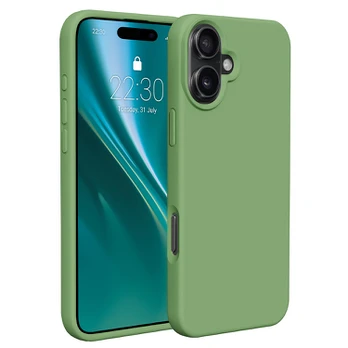 Dėklas Telforceone Etteri Silicone case for iPhone 16 6,1' light žalias