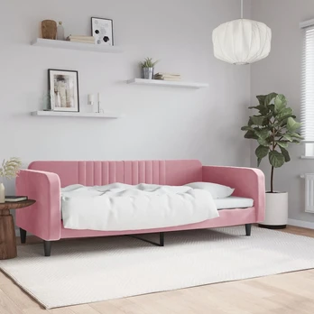 Lova Sofa, rožinės spalvos, 90x200cm, aksomas