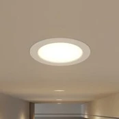 "Prios" LED įleidžiamas prožektorius "Rida", baltos spalvos. Ø 19 cm, CCT, IP44