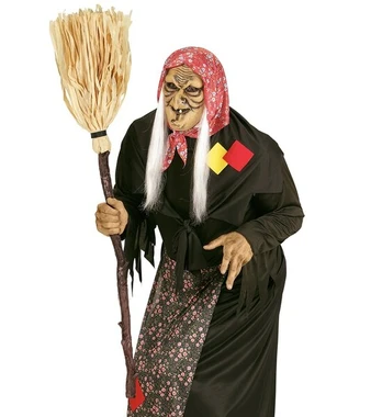 COLLAPSIBLE CROOKED WITCH BROOM 125 cm