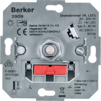Berker one.platform sukamas reguliatorius 20-200w Led 3-40w