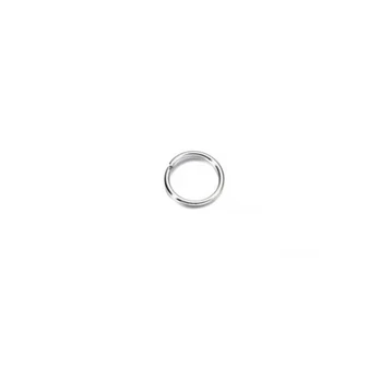 Užsegimai vėriniams 6 mm, spalva sidabro