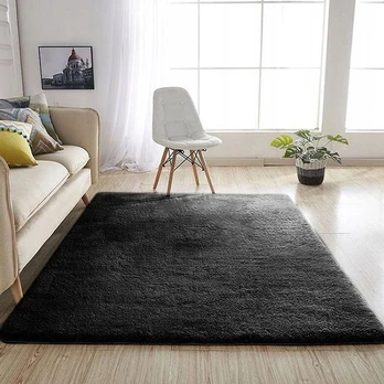 Strado Alpakos kilimas 160x200 - AlpaBlack (juodas)