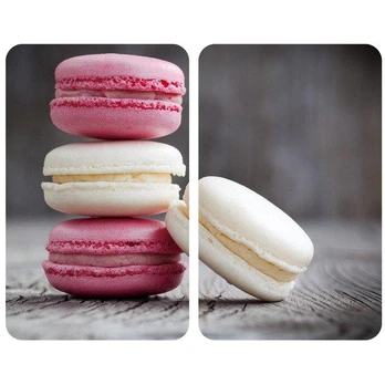 PIECES Stiklinės apsauginės plokštės MACARONS viryklei — 2 vnt., WENKO