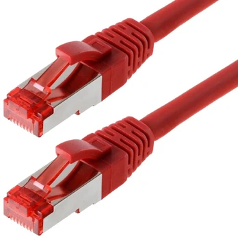 Helos pataisomasis kabelis S/FTP Cat 6 raudonas 7,5 m
