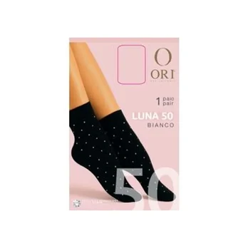 Kojinaitės ORI LUNA, 50 DEN, NERO, WHITE SPOTS, ONE SIZE