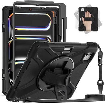 Insmat Ruggered Armor -suojakotelo, Apple iPad Pro 11" 2024, musta