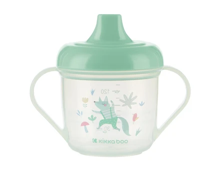 Puodelis kūdikiams KikkaBoo Forest Party Mint, 8+ mėn., 150 ml