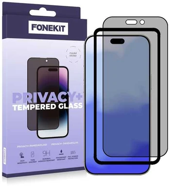 FoneKit Privacy+ Full Cover panssarilasi, iPhone 17 Pro