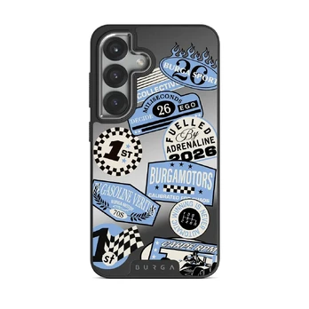 Finish Line - Samsung Galaxy S25 Plus Case, Elite Mirror Dark (Magnetic) / Silver
