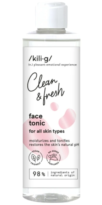 KILIG CLEAN & FRESH veido tonikas (250 ml)