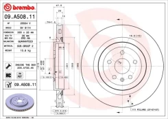 Stabdžių diskas BREMBO 09.A508.11 kaina