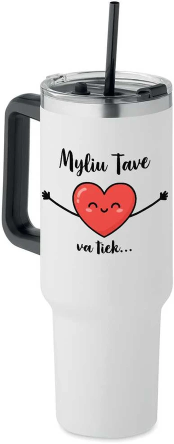 XL termopuodelis "Myliu Tave va tiek..." (1200ml)