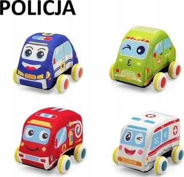 Minkštas policijos automobilis Smily Play, 12m+