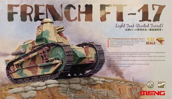 Meng Model - FRENCH FT-17, 1/35, TS-011