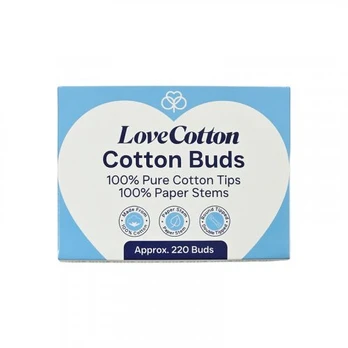 Love Cotton Cotton Buds Ausų krapštukai, 220 vnt.