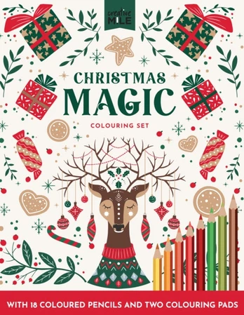 CHRISTMAS MAGIC ADULT COLOURING SET