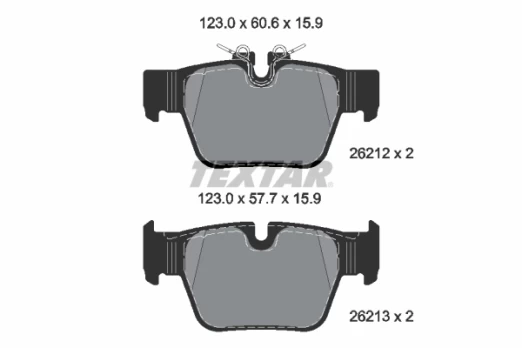 TEXTAR 2621201 Brake pad set