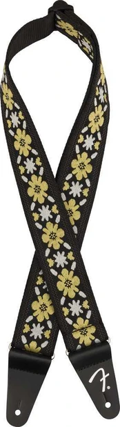 Diržas gitarai Fender Pasadena Woven, geltonasis dobilas