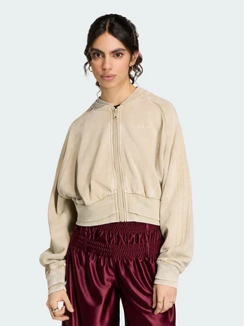 adidas Džemperis Sst Double Layered Cropped Track Top KT2228 Smėlio Regular Fit