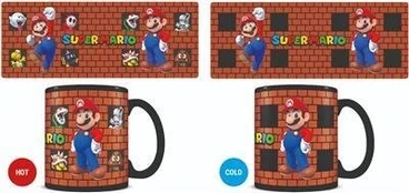 Pyramid Kaladės Termoaktyvus Puodelis Super Mario