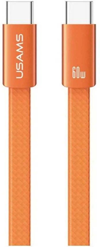 Kabelis USAMS U96 60W USB-C do USB-C 1.2m oranžinė