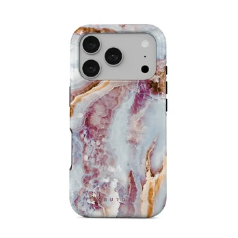 Frozen Leaves - Cute Marble iPhone 17 Pro Case, Tough (MagSafe) / N/A