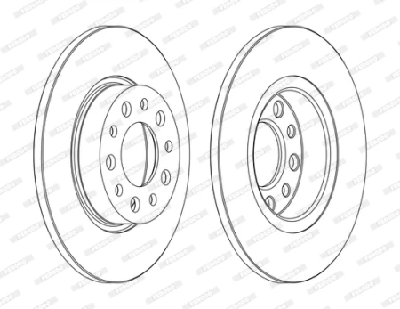 FERODO DDF1450C Brake Disc