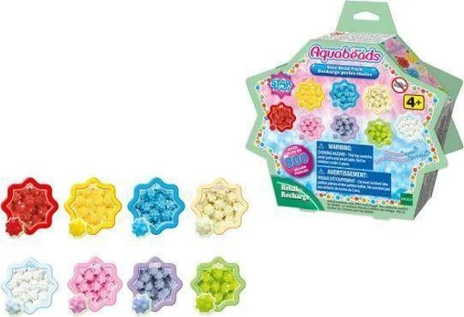 Kūrybinis karoliukų rinkinys Aquabeads Star Bead Pack Refill