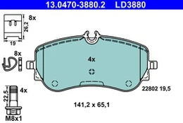 ATE 13.0470-3880.2 Brake pad set
