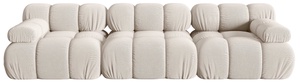 Modulinė sofa Micadoni Bellis 3D, smėlio, 282 x 94 cm x 64 cm