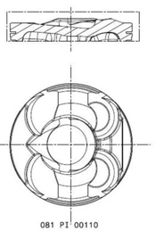 stūmoklis 081 PI 00110 000