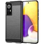 Dėklas Carbon Case Flexible Xiaomi 12X juodas kaina