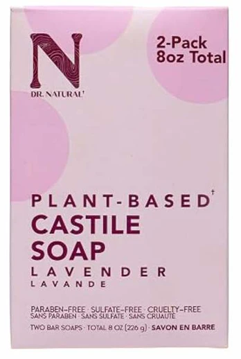 Muilas Dr. Natural Castile Bar Lavender, 226 g, 2 vnt.