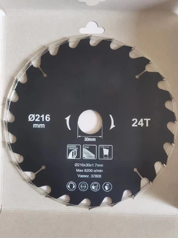 Diskinis medienos pjūklas Forte Tools, 165 mm x 20 mm