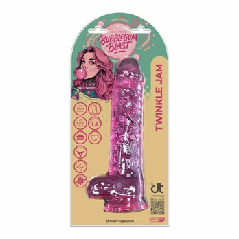 BUBBLEGUM BLAST TWINKLE JAM Rožinis CLASSIC JELLY 8,7 INCH DILDO