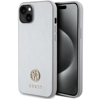 Guess Strass Metal Logo Back Case for Apple iPhone 15 Plus